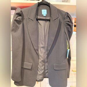 CeCe Black Puff-Sleeve Blazer - New w/ Tags